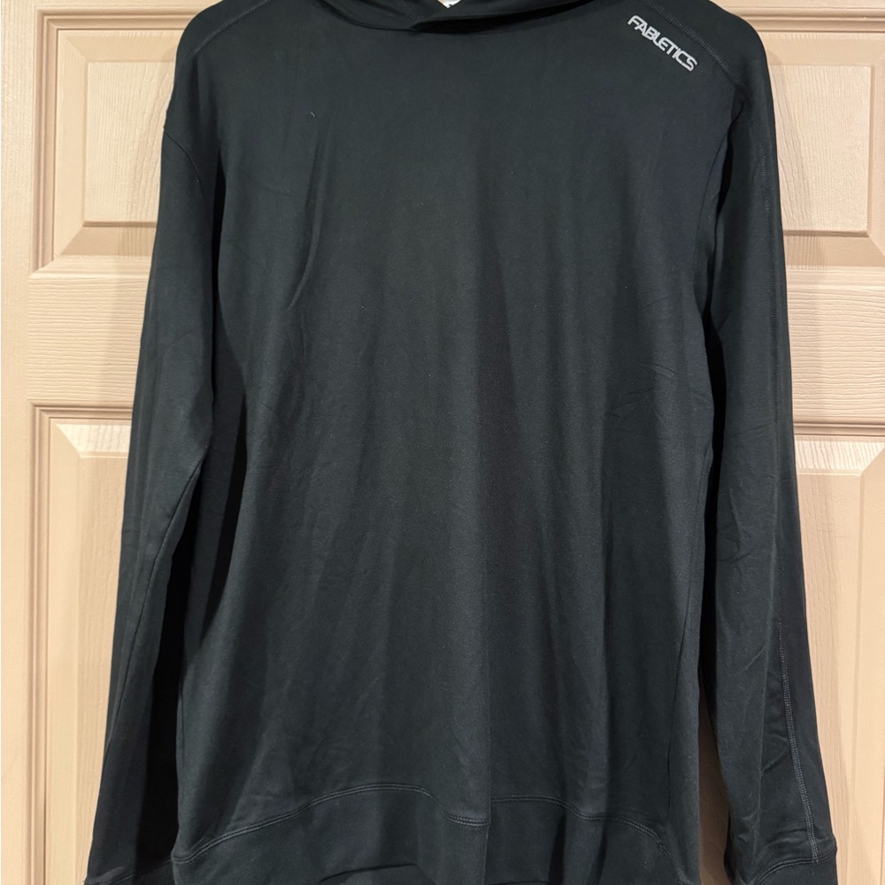 Black Hooded Cloud Jersey Hoodie Sweatshirt by Fabletics